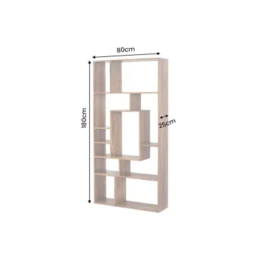 Invicta Regał MAKASSAR II Sheesham 80 x 180 x 25cm / 38118