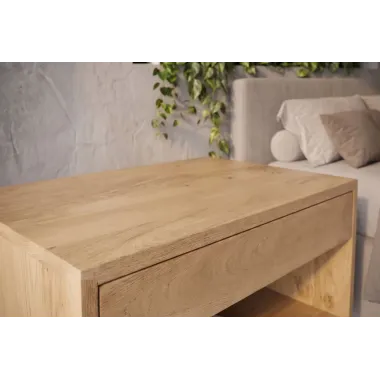 Invicta Szafka nocna PURE wisząca naturalnie kremowe mango 50 x 25 x 35cm / 48850