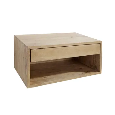 Invicta Szafka nocna PURE wisząca naturalnie kremowe mango 50 x 25 x 35cm / 48850