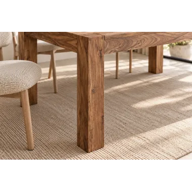 Invicta Stół drewniany MAKASSAR fix Sheesham 200 x 76 x 100cm / 15516
