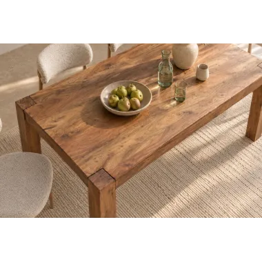 Invicta Stół drewniany MAKASSAR fix Sheesham 160 x 76 x 90cm / 39362