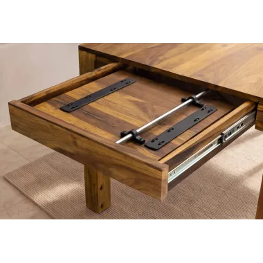 Invicta Stół drewniany MAKASSAR rozkładany Sheesham 160 - 240 x 76 x 90cm / 49319
