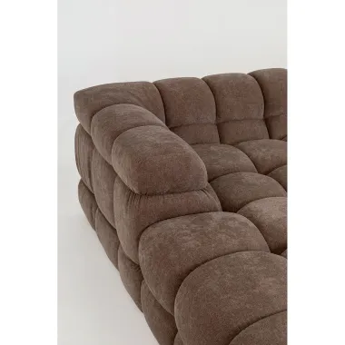 Kare Sofa narożna SALAMANCA brązowe chenille lewostronna 270 x 67 x 170cm / 71828
