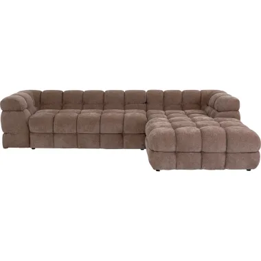 Kare Sofa narożna SALAMANCA brązowe chenille prawostronna 270 x 67 x 170cm / 71827