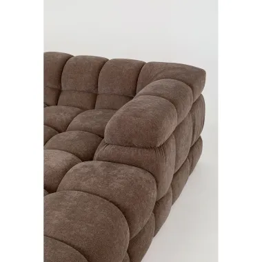 Kare Sofa narożna SALAMANCA brązowe chenille prawostronna 270 x 67 x 170cm / 71827