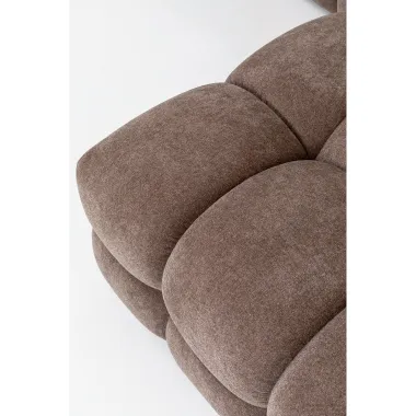 Kare Sofa narożna SALAMANCA brązowe chenille prawostronna 270 x 67 x 170cm / 71827