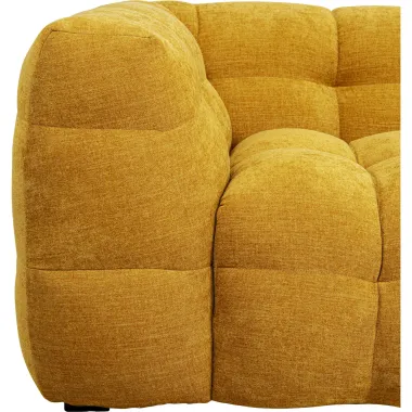 Kare Sofa SALAMANCA żółte chenille 240 x 70 x 107cm / 87347