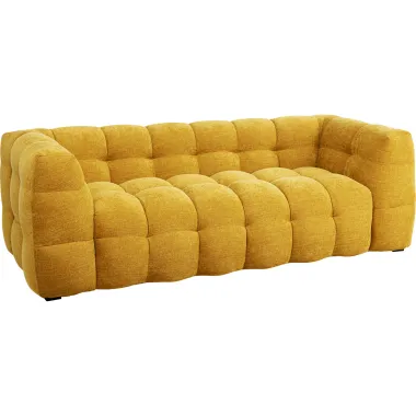 Kare Sofa SALAMANCA żółte chenille 240 x 70 x 107cm / 87347