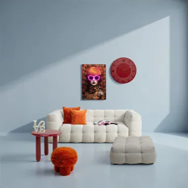Kare Sofa SALAMANCA kremowa chenille 240 x 70 x 107cm / 87348