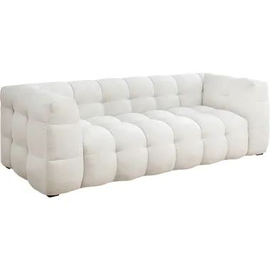 Kare Sofa SALAMANCA kremowa chenille 240 x 70 x 107cm / 87348