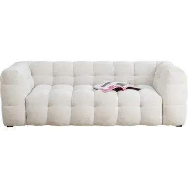 Kare Sofa SALAMANCA kremowa chenille 240 x 70 x 107cm / 87348