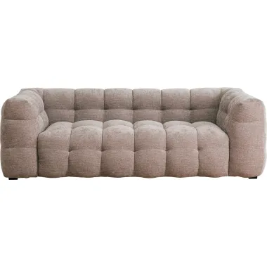 Kare Sofa SALAMANCA szaro brązowy chenille 240 x 70 x 107cm / 87346