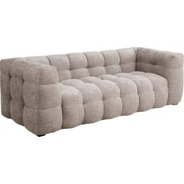 Kare Sofa SALAMANCA szaro brązowy chenille 240 x 70 x 107cm / 87346