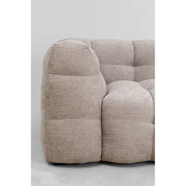 Kare Sofa SALAMANCA szaro brązowy chenille 240 x 70 x 107cm / 87346