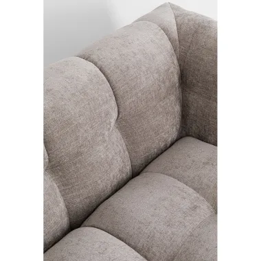Kare Sofa SALAMANCA szaro brązowy chenille 240 x 70 x 107cm / 87346