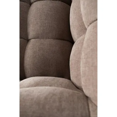 Kare Sofa SALAMANCA szaro brązowy chenille 240 x 70 x 107cm / 87346