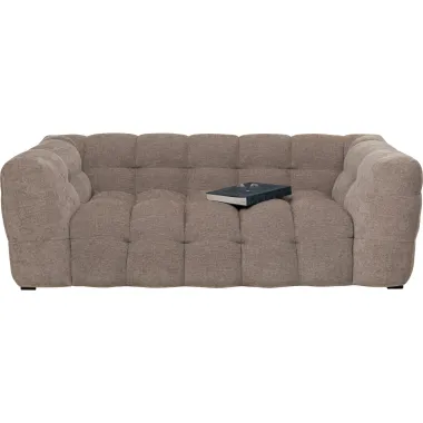 Kare Sofa SALAMANCA szaro brązowy chenille 208 x 70 x 105cm / 88018