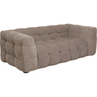 Kare Sofa SALAMANCA szaro brązowy chenille 208 x 70 x 105cm / 88018