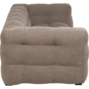 Kare Sofa SALAMANCA szaro brązowy chenille 208 x 70 x 105cm / 88018
