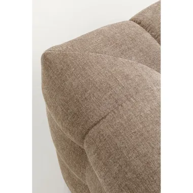 Kare Sofa SALAMANCA szaro brązowy chenille 208 x 70 x 105cm / 88018