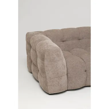 Kare Sofa SALAMANCA szaro brązowy chenille 208 x 70 x 105cm / 88018