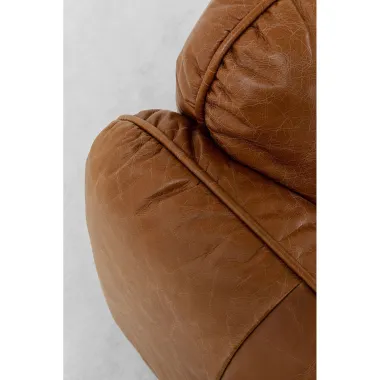 Kare Sofa CALGARY brązowa skóra naturalna 226 x 73 x 88cm / 87147