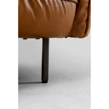 Kare Sofa CALGARY brązowa skóra naturalna 226 x 73 x 88cm / 87147