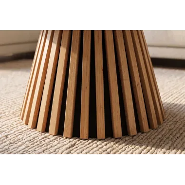 Invicta Stolik kawowy VALHALLA WOOD dąb Ø 50cm / 45895
