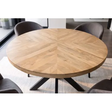 Invicta Stół INFINITY HOME mango cream Ø 120cm / 48940