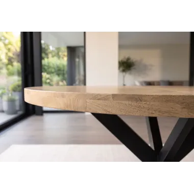 Invicta Stół INFINITY HOME mango cream Ø 120cm / 48940