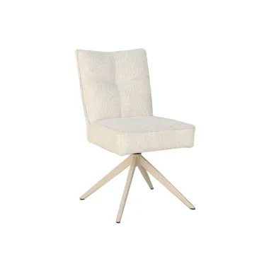 Invicta Krzesło obrotowe LUGANO 360° beżowe chenille 47 x 88 x 51cm / 49065