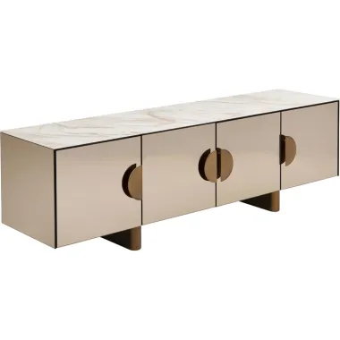 Kare Szafka TV LUNAR szklany beż 180 x 43 x 45cm / 70134