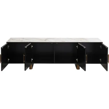 Kare Szafka TV LUNAR szklany beż 180 x 43 x 45cm / 70134