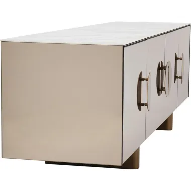 Kare Szafka TV LUNAR szklany beż 180 x 43 x 45cm / 70134