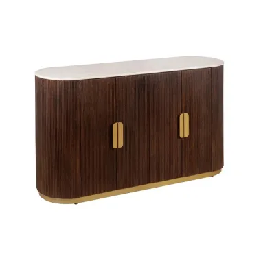 Invicta Komoda GATSBY mango marmur biały 140 x 86 x 40cm / 49524