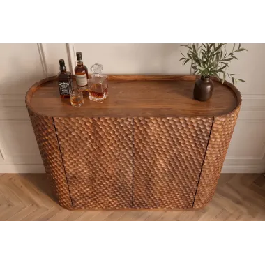 Invicta Barek ADLON 3D brązowe mango 138 x 141 x 42cm / 48821
