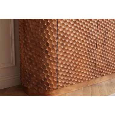 Invicta Barek ADLON 3D brązowe mango 138 x 141 x 42cm / 48821