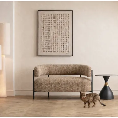Kare Sofa tapicerowana LILJA MELANGE 134 x 73 x 68cm / 70835