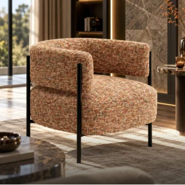 Kare Fotel tapicerowany LILJA MELANGE 76 x 73 x 66cm / 70834