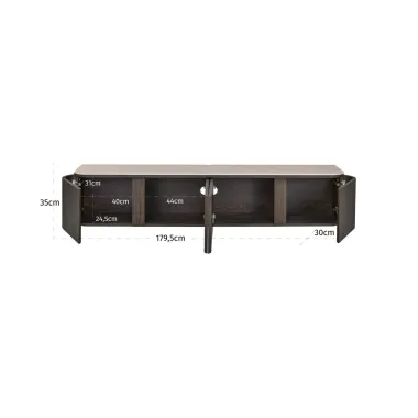 Szafka TV NANDO brązowa 179 x 35 x 30cm / 216449