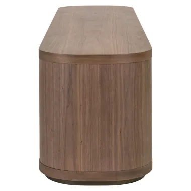 Szafka TV WINDSOR walnut brązowy fornir orzechowy 200 x 50 x 45cm / 215563