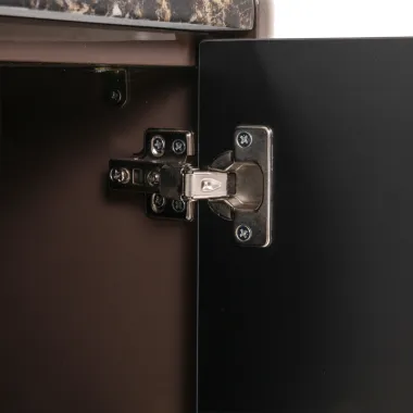 Szafka TV ALMUNDU MDF czekoladowy brąz 200 x 50 x 40cm / 214309