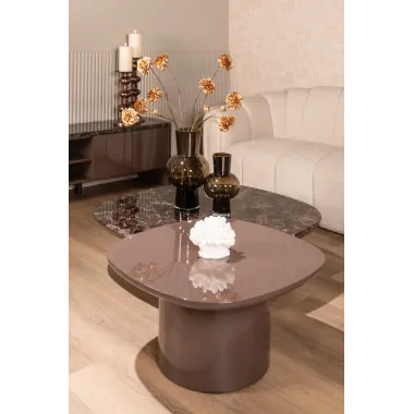 Szafka TV ALMUNDU MDF czekoladowy brąz 200 x 50 x 40cm / 214309