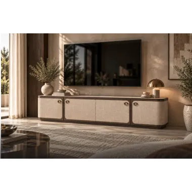 Szafka TV WILLOX beżowa 190 x 50 x 40cm / 214294