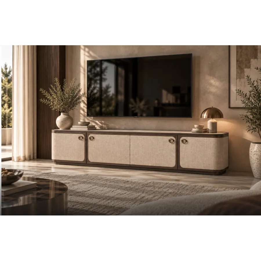 Szafka TV WILLOX beżowa 190 x 50 x 40cm / 214294