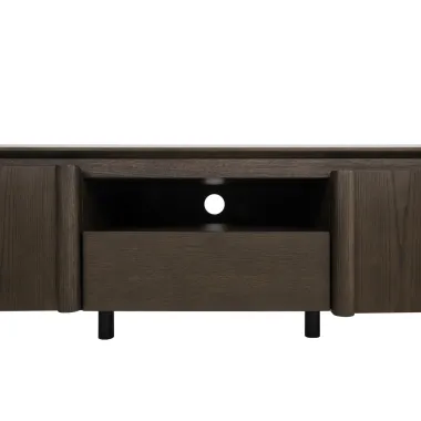 Szafka TV LANGFORD brązowa 220 x 45 x 45cm / 214220