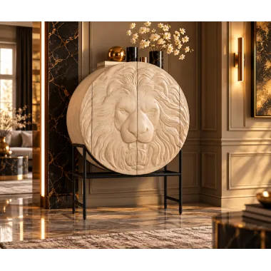 Invicta LION Komoda wysoka mango biała 3D 140cm / 45851