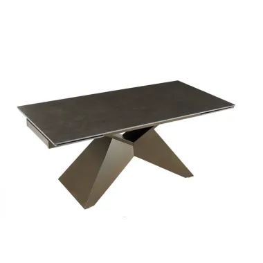 Invicta Stół DIAMOND blat ceramiczny optyka rdzawego brązu marmuru 180 - 260 x 77 x 90cm / 49272