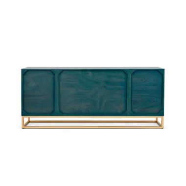 Invicta Komoda VULCANO turkusowe mango 177 x 75 x 28cm / 49492