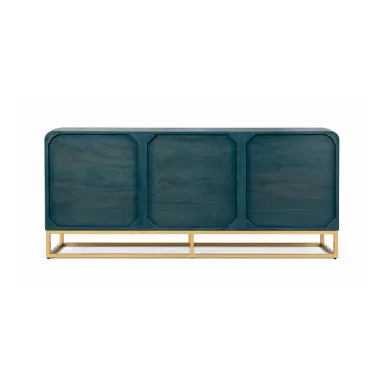 Invicta Komoda GINKGO 3D GOLD turkusowe mango 160 x 75 x 38cm / 49494